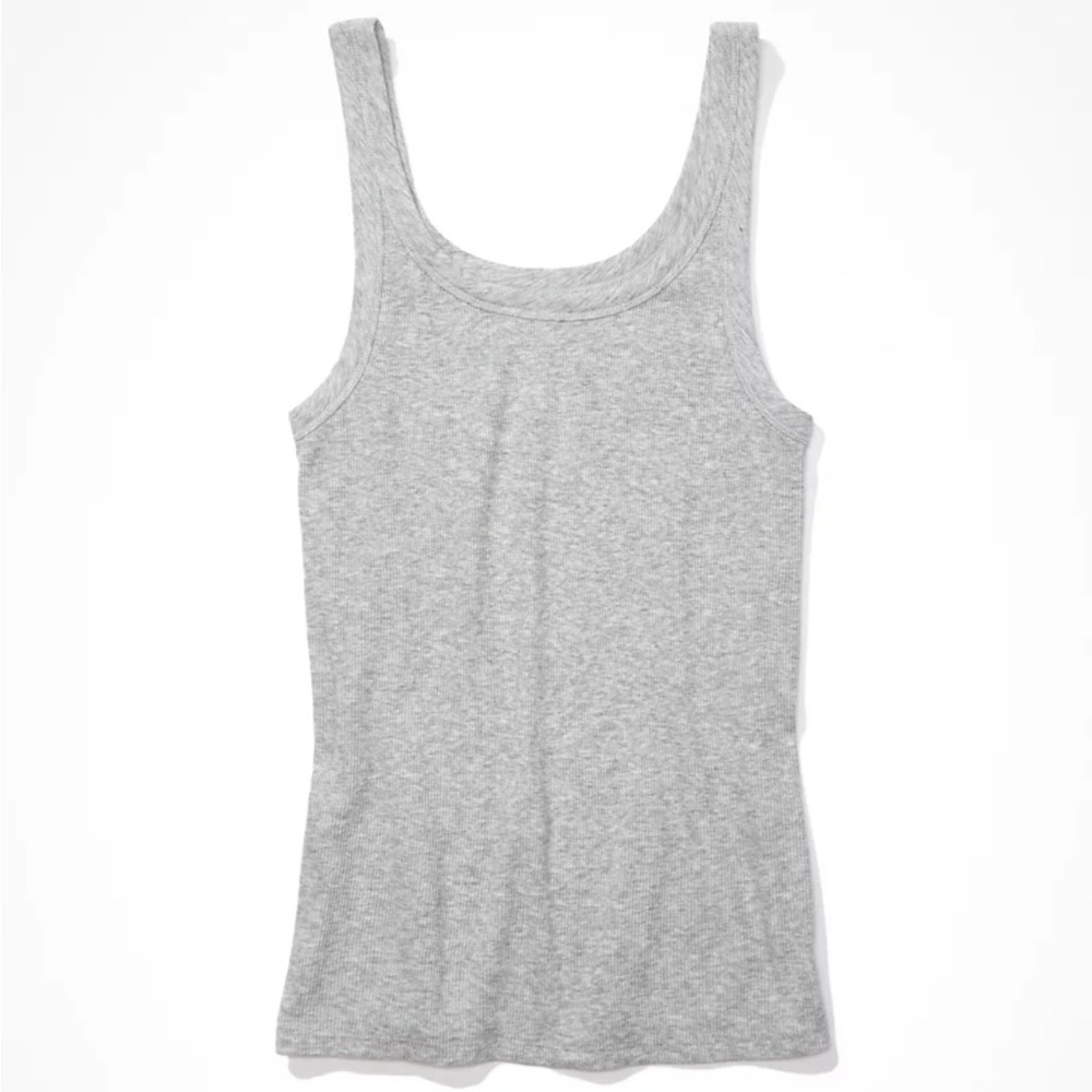 AE Scoop Neck Ribbed Tank - Picture 1 of 4